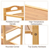 4 TIERS BAMBOO SHOE RACK FOOTWEAR ORGANISER WOODEN STORAGE SHELVES STAND