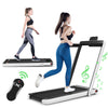 2 in 1 Folding Treadmill Electric Walking Running Machine Bluetooth LED Display