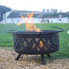 Outdoor Camping BBQ Grill Fire Pit Log Charcoal Burner Barbecue Bonfire Bowl