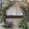 Gold Moon Gate Wedding Party Walk Through Flower Arch Frame Circle Base Standing