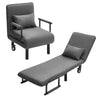Folding Sofa Bed 3in1 Convertible Recliner Chair Linen Upholstered Seat w/Pillow