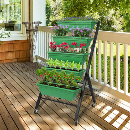 4.8ft Vertical Garden Bed Elevated Planter In/Outdoor Patio Balcony Greenhouse