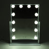 Tabletop Hollywood Vanity Makeup Mirror with 12 Illuminated LED Bulbs Lights