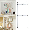 Home Flex Movable Garment Racks Coat Hanger Clothes Wardrobe Living Room
