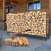 Firewood Rack Storage Rustproof Log Wood Outdoor Indoor Elevated Design Steel