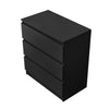 White / Black Chest of Drawers Bedside Table Nightstand 3 Drawer Cabinet Bedroom