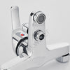 Modern Bathroom Chrome Sink Bath Filler Tap Shower Mixer Taps with Handset Hose