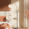 Chic Tall LED Floor Standing Lamp Sofa Bedside Reading Nightlight W/Coffee Table