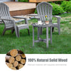 Adirondack Garden Patio Side Table Wooden Slatted Coffee Table Round End Table