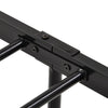 Double Metal Bed Frame with High Headboard and Footboard Black for Kids Adults
