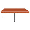 Freestanding Manual Retractable Awning 450x300 Orange/Brown Q7S8