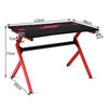Ergonomic Gaming Desk R-Shaped Racing Computer Table Workstation Home Office