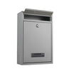 Metal Wall Mounted Mail Post Letter Box Mailbox Postbox Outdoor Outside External