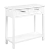 Console Table Wooden Entryway Side Table w/2 Drawers and Storage Shelf Vanity