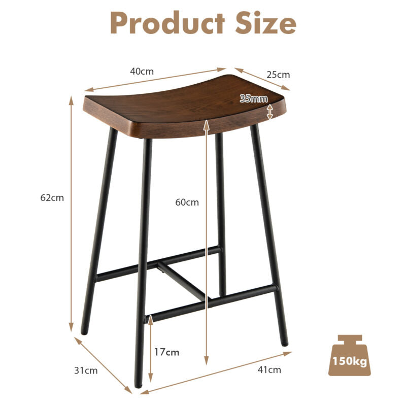 Metal saddle seat 2024 bar stools