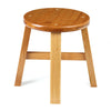 Small Wood Stool Rustic Bamboo Bench Round Footstool Bedroom Kitchen Chair