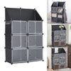 4 Tiers Plastic Storage Wardrobe Clothes Organizer Closet Cupboard Shoe Cabinet