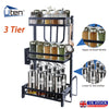 3 Tier Herbs Spice Rack Jars Organiser Cabinet Kitchen Storage Shelf Holder