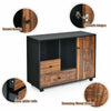 Mobile File Cabinet Lateral Stationery Storage Large Printer Stand W/ 2 Drawers
