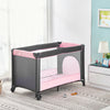 Portable Baby Travel Cot Crib Bassinet Bed Playpen Infants with Mattress Folding