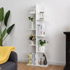 8-Tier Floor Standing Bookcase Tree-Shaped Display Bookshelf w/Rounded Corners