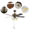 42inch LED Ornate Ceiling Fan with Light W/Pull Switch 3 Speed Levels Furniture