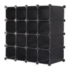 16 PAIRS INTERLOCKING CUBES SHOE ORGANIZER STORAGE RACK DISPLAY STAND UK SELLER