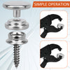 153Pcs Snap Fasteners Kit with Adjustable Pliers Heavy Duty Snap Fasteners brrRv