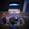 Modern TV Unit Cabinet White Stand High Gloss Sideboard 120cm with LED RGB Light
