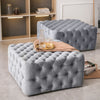 Square/Round Coffee Table Chesterfield Footstool Pouffe Upholstered Bench Seats