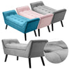 Velvet Window Seat Bench Bed End Footstool Room Sofa Pouffe Padded Lounge Chairs