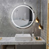24" Round LED Bathroom Mirror Dual-Lights Smart Vanity Mirror Memorize Function