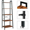 5 Tier Metal Ladder Shelf Shelving Display Rack Plant Stand Storage Shelves Home