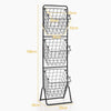 3-Tier Fruit Basket Stand Wire Bowls Detachable Kitchen Vegetable Storage Rack