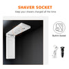 Backlit Bathroom Mirror Cabinet with LED Lights Shaver Socket Button 500×700mm