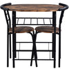 3pcs Dining Table Set and 2 Stools Breakfast Bar for Dining Room/ Kitchen MJ