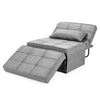 4-in-1 Convertible Sofa Bed Folding Ottoman Sleeper Space Saving Couch Lounger