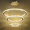 Platinum LED Crystal Ring Pendant Light Chandelier Lamp Ceiling Fixture DIY Lamp