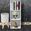 Cube, 2, 3 or 4 Tier Wooden Bookcase Shelving Display Storage Shelf Unit Wood