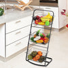 Metal Wire Kitchen Storage Baskets Stand Fruit Vegetable Food Storage Rack Shelf