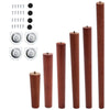 4x Oak Wooden Cone Furniture Legs Feet for Sofa Chair Table Stool Cabinet 5Color