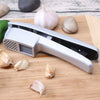 2 in 1 Set Stainless Steel Kitchen Garlic Slice & Press Crusher Squeezer Masher