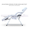 ONPNO Salon Beauty Bed and Hydraulic Stool, Adjustable 3-Section Massage Table