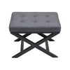 Square Padded Stool Chair Bench Side Small Table Bedside Footstool X Design Legs