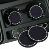 2PCS Universal Car Bling Cup Holder Insert Mat Coaster Interior Accessories UK