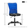 Mesh Adjustable Height Lumbar Support Ergonomic Armless Swivel Home Office Chair