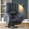 ELECTRIC POWER LIFT RECLINER CHAIR FABRIC SOFA WITH MASSAGE HEAT ARMCHAIR QW