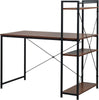 Computer Desk PC Workstation Laptop Table w/4-tier Open Bookshelf Home Office