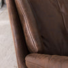 Distressed Leather Padded Armchair Vintage Occasional Fireside Tub Sofa Chair