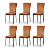 New Set of 4/6 Dining Chairs Padded Seat High back Metal Legs Home Furniture